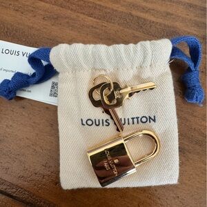 Authentic Louis Vuitton lock and key